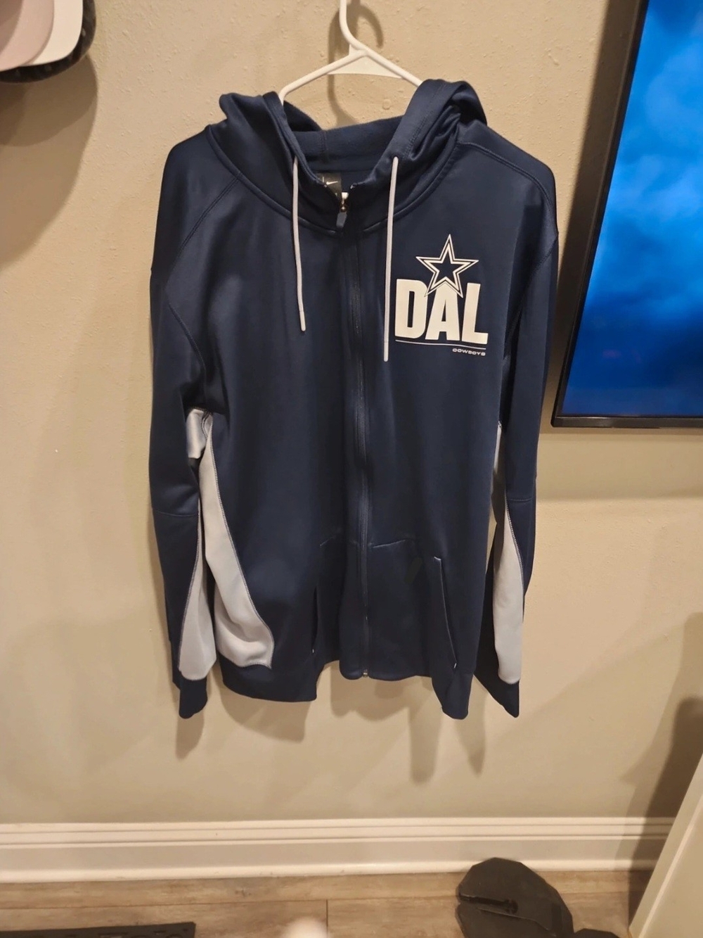 Men's Nike NFL Dallas Cowboys Mascot Full-Zip Hoodie Jacket Size XXL